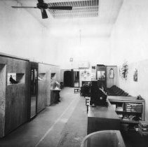 Interior of Burn's Brownbuilt Shoe Store.