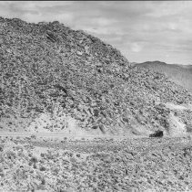 Distant view of the upper section of Mt. Springs grade on old Highway 80