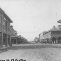 C. 1910s El Centro, Main Street at 5th St., view west, street unpaved