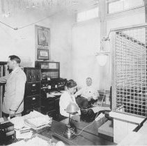 C. 1910s Interior of Imperial County Tax Collector's Office.
