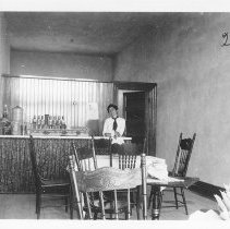 Interior of first ice cream parlor in the Brawley.