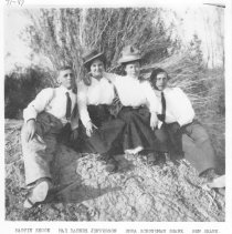 Studio portrait of the Raymond H. Clark Family.