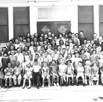 Sunday school class of State Street Christian Church. Palm Sunday