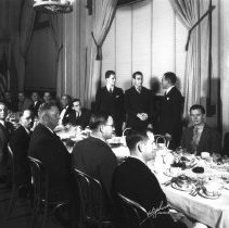 Men at the Nevada California Electric Co. banquet held at the Barbara Worth