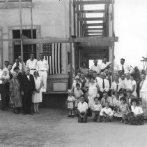 Construction of Cramer Baking Co. - corner stone ceremonies.