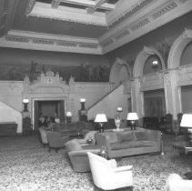 Interior of the Barbara Worth Hotel - lobby.