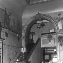 Interior of the Barbara Worth Hotel - north east staircase.