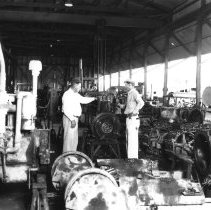 Hulse - Anderson Tractor & Equipment Co. - Shop area. Ben Hulse and mechani