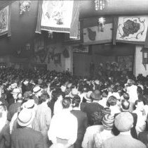 Large Crowd of people watching "Indian presentation"