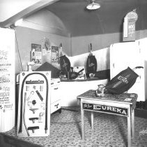 Imperial Valley Hardware Co. - Fair display showing Eureka vacuums.