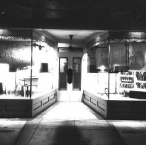 Exterior of Inland Empire Gas Co. building showing window display.