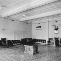 Interior of Elks Club building, El Centro, showing meeting room.