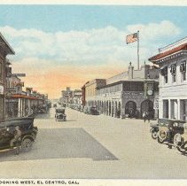5th & Main St., Looking West, El Centro, Cal.