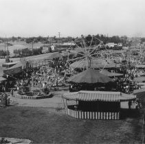Imperial County Fair's midway showing rides.