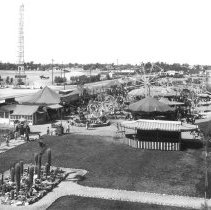 Imperial County Fair's midway showing rides.