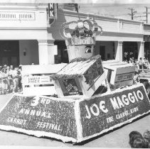 Holtville Carrot Carnival Parade - Joe Maggio float.