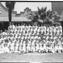 Eight grade graduating class of Wilson School, El Centro,