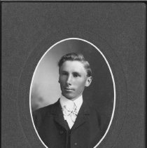 Studio Portrait of Carl Fred Kamm.  Possibly his high school graduation pho