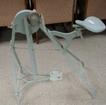 Grinding stone pedal wheel, with seat, sharpening tool.