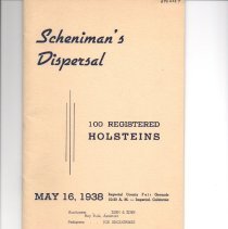 Scheniman's Dispersal - 100 Registered Holsteins