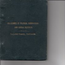 Boundaries Of Political Subdivisions And School Districts-Imperial County, California.