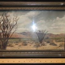 Watercolor painting of Sheppard's Bridge on Highway 80