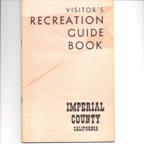Visitor's Recreation Guide Book, Imperial County, California.