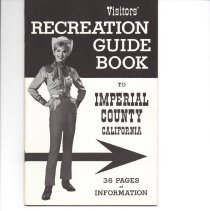 Visitor's Recreation Guide Book, Imperial County, California.