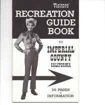 Visitor's Recreation Guide Book, Imperial County, California