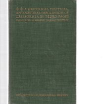 A Historical, Political and Natural Description of California