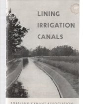 Lining Irrigation Canals