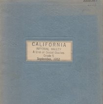 California: Imperial Valley, A Unit of Social Studies, Grade 5