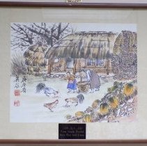 "Farm House, Roofed With Rice And Straw". Cho Ka Jib