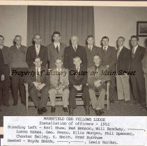 Mansfield Odd Fellows Lodge, Installation of Officers 1952