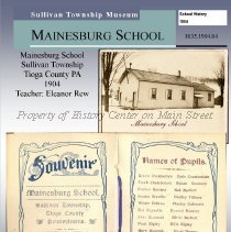 1904 School Souvenir, Mainesburg School, Sullivan Township