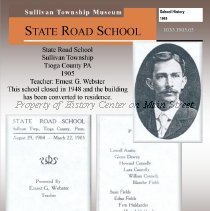 1905 School Souvenir Booklet, State Road School, Sullivan Township