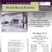 1914 School Souvenir, State Road School, Sullivan Township