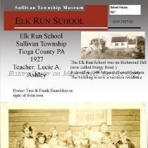1927 School Photo, Elk Run School, Sullivan Township
