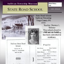 1930 School Souvenir, State Road School, Sullivan Township