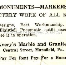 W. R. Avery's Marble & Granite Works