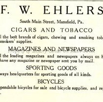 F. W. Ehlers, Cigars, NewsRoom