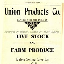 Union Products Co., Live Stock, Farm Produce