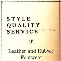 Baynes Shoe Company ad from 1926 Manscript