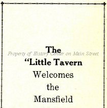 The Little Tavern ad from 1926 Manscript