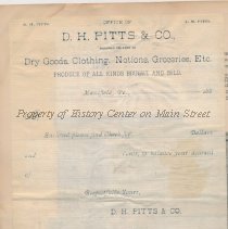 Letterhead - D. H. Pitts & Co.