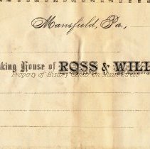 Deposit Slip for Ross & Williams Bank