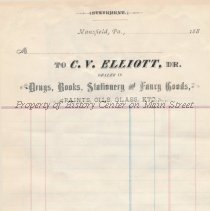 Letterhead / Order Form- C. V. Elliott