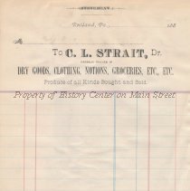 Account Statement Form - C. L. Strait