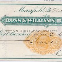 C. V. Elliott Bank Checks No. 532