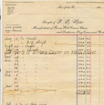 W. D. Rose, Dealer in Cream Cheese, Hay, Wool